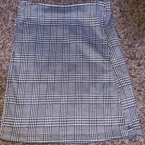 plaid mini skirt
